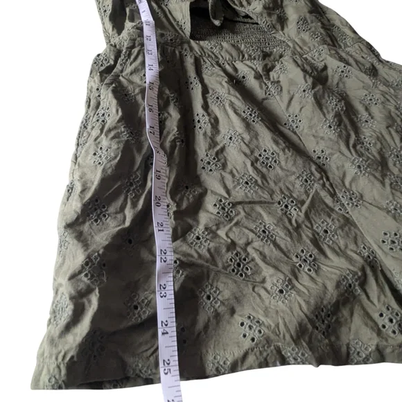 Aerie Eyelet Romper, Green. Size M. - Picture 5 of 9